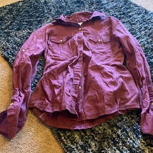 Converse one star button down M